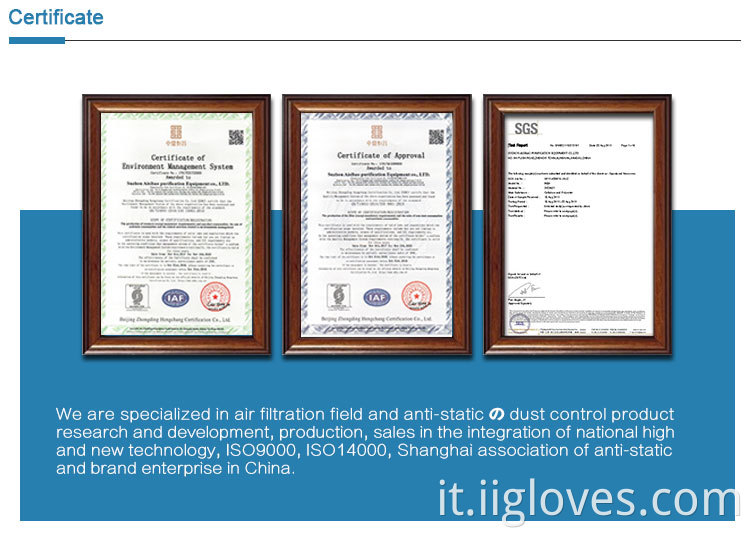 Factory all'ingrosso PVC PE in polvere privo di alimenti Clean trasparenti per la pulizia domestica in vinile guanti in vinile